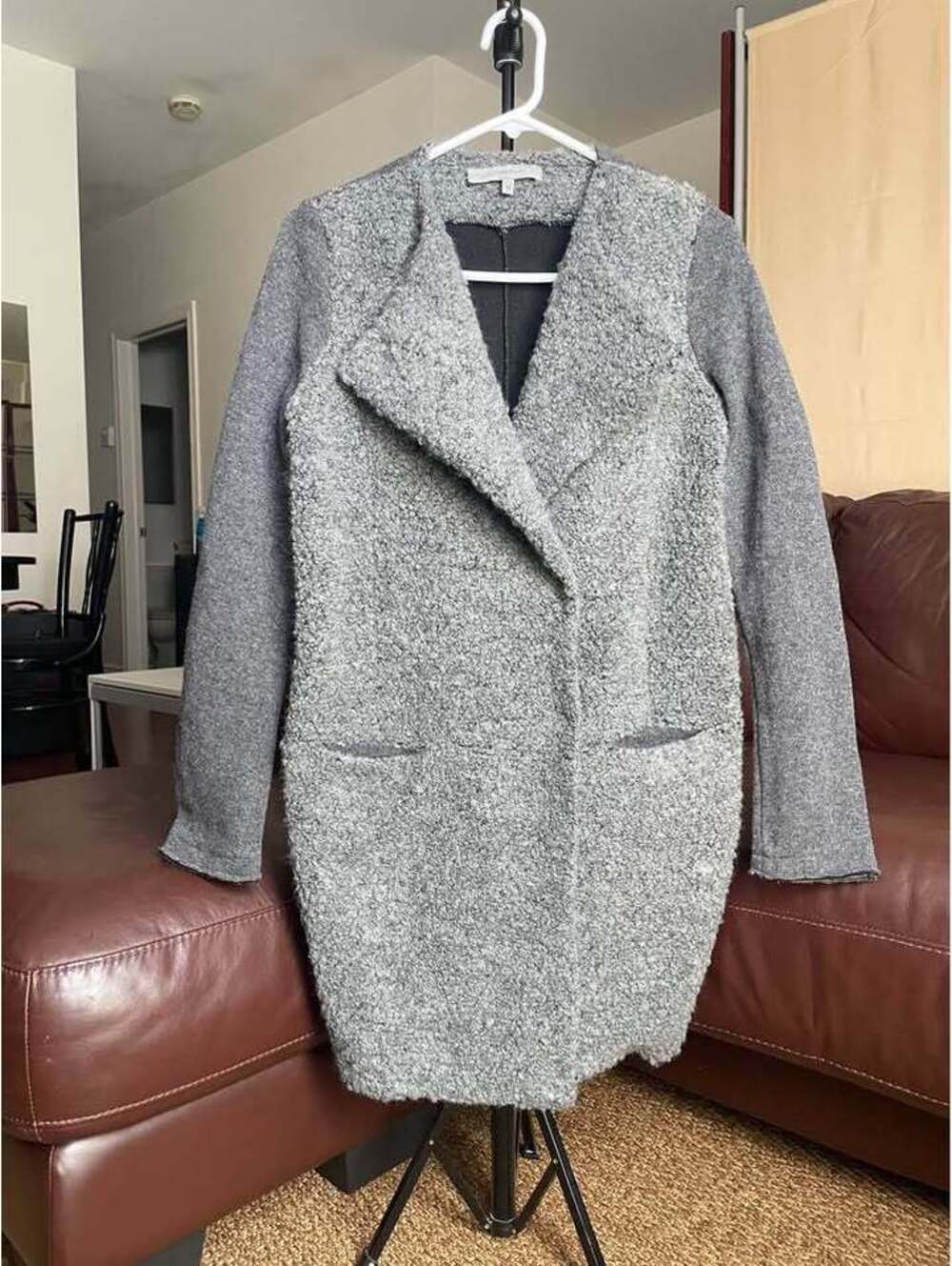 La Fée Maraboutée Wool Blend Coat Made in Italy